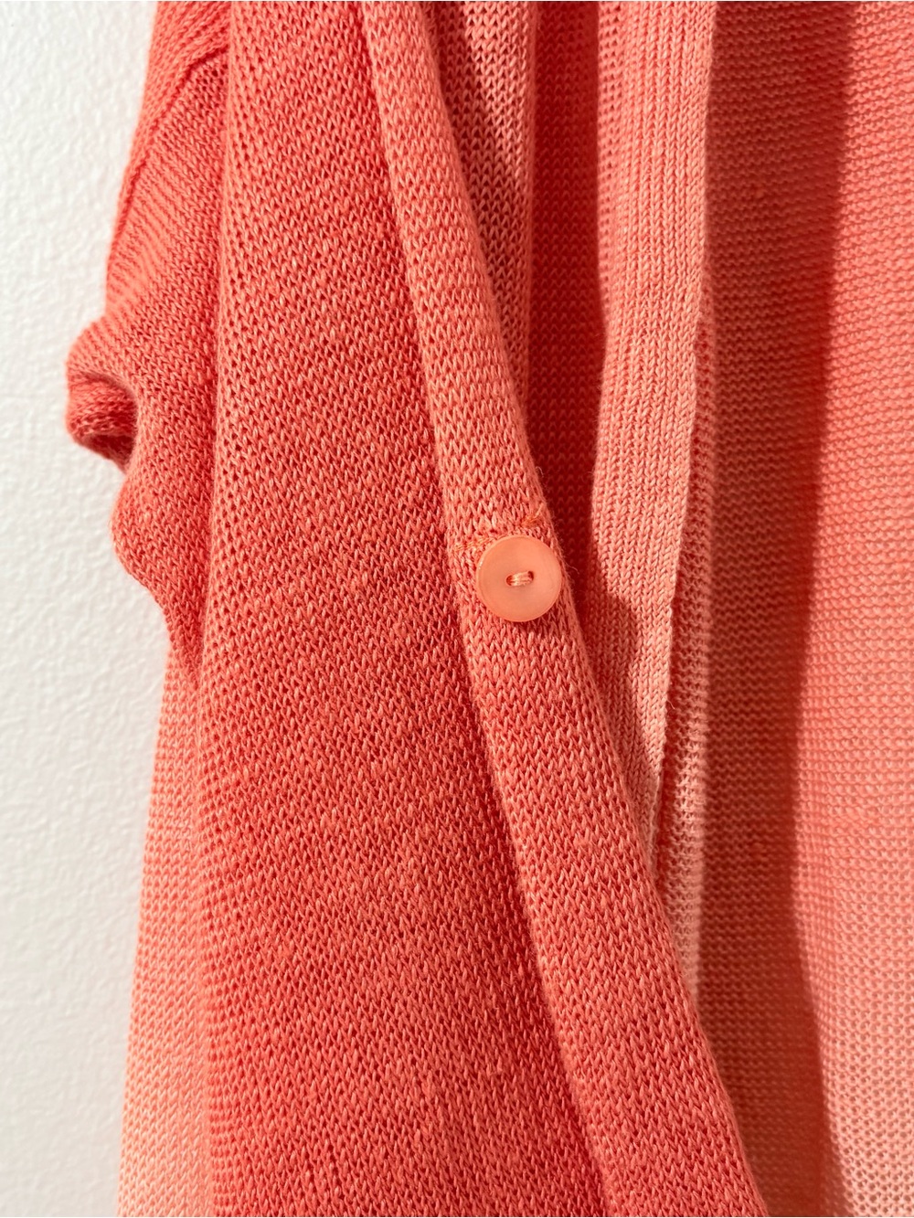 NWT Chico’s “Everlasting Cardigan” ombre 100% linen cardigan sweater (size 2/L) - Picture 6 of 6